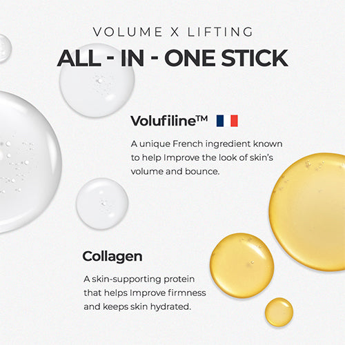 ELROEL Blanc Cover Cream Stick V Color-Changing Foundation Stick with Volufiline